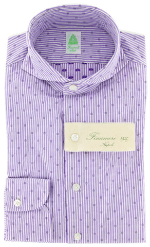 Finamore Napoli Lavender Purple Shirt – Size: M US / M EU