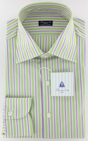 Finamore Napoli Green Shirt – Size: 15.5 US / 39 EU