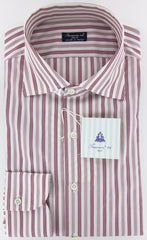 Finamore Napoli Burgundy Red Shirt 15.75/40