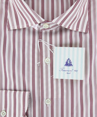 Finamore Napoli Burgundy Red Shirt 15.75/40