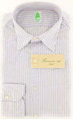 Finamore Napoli Lavender Purple Shirt M
