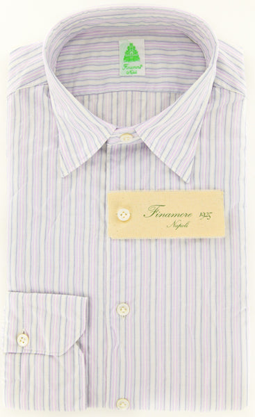 Finamore Napoli Lavender Purple Shirt XL