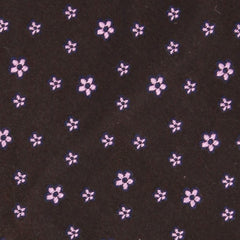 Finamore Napoli Brown Floral Tie - 3.25" x 58" - (TIEFLRX206)