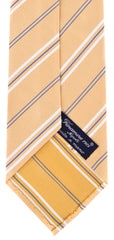 Finamore Napoli Yellow Striped Tie - 3.25" x 58" - (TIESTRX130)