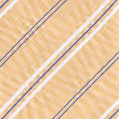 Finamore Napoli Yellow, White, Light Blue Stripes Tie - 3.25" Wide