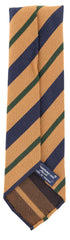 Finamore Napoli Light Brown Striped Tie - 3.25" x 58.5" - (TIESTRX214)