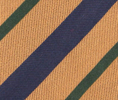 Finamore Napoli Light Brown Striped Tie - 3.25" x 58.5" - (TIESTRX214)