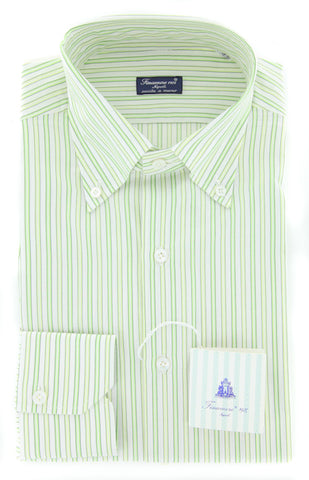 Finamore Napoli Green Shirt – Size: 15.75 US / 40 EU