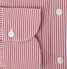 Finamore Napoli Red Shirt - Narrow Collar - 16/41