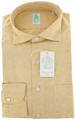 Finamore Napoli Yellow Fancy Weave Shirt M/M