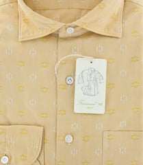 Finamore Napoli Yellow Fancy Weave Shirt M/M