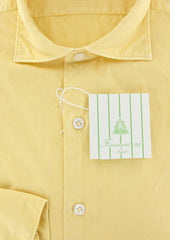 Finamore Napoli Yellow Shirt 15.5/39