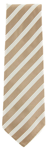 Finamore Napoli Light Brown Silk Tie