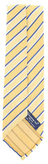 Finamore Napoli Yellow Striped Tie - 3" x 56" - (TIESTRX245)