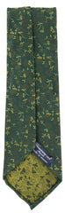 Finamore Napoli Dark Green Floral Tie - 3.25" x 56" - (TIEFLRX231)