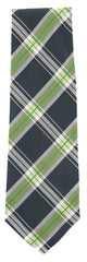 Finamore Napoli Dark Green Plaid Tie - 3.25" x 57" - (TIEWNPX254)