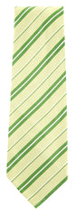Finamore Napoli Green Striped Tie - 3.25" x 58.5" - (TIESTRX210)