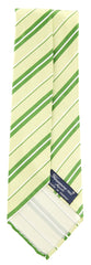 Finamore Napoli Green Striped Tie - 3.25" x 58.5" - (TIESTRX210)