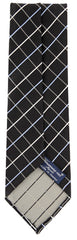Finamore Napoli Black Geometric Tie - 3.25" x 56" - (TIEGEOX238)