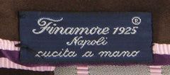 Finamore Napoli Purple Striped Tie - 3.25" x 57" - (TIEMULTIX213)