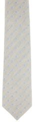 Luigi Borrelli Light Gray Polka Dot Tie - 3.25" x 59" - (TIEGEOX221)