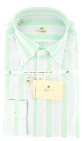 Luigi Borrelli Green Shirt – Size: 17.5 US / 44 EU