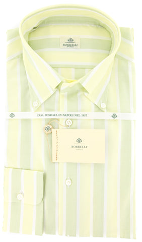 Luigi Borrelli Green Shirt – Size: 16 US / 41 EU