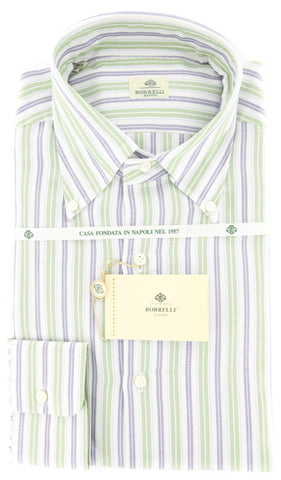 Luigi Borrelli Green Shirt - Slim