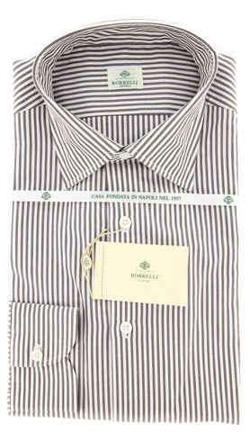 Luigi Borrelli Brown Shirt – Size: 15.5 US / 39 EU
