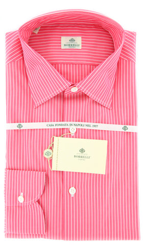 Luigi Borrelli Pink Shirt – Size: 16 US / 41 EU