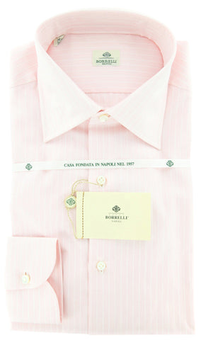 Luigi Borrelli Pink Shirt – Size: 17.5 US / 44 EU