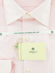 Luigi Borrelli Pink Shirt 17.5/44