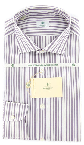 Luigi Borrelli Purple Shirt – Size: 15.5 US / 39 EU