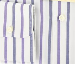 Borrelli Purple Striped Shirt - Extra Slim - 15.75/40 - (EV5236NANDO)