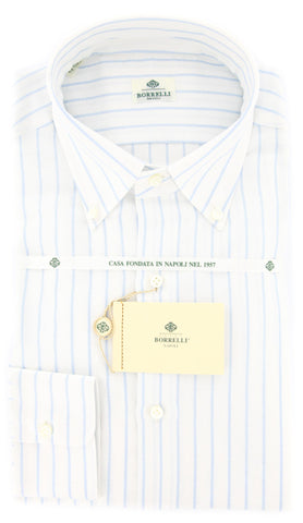 Luigi Borrelli Light Blue Shirt – Size: 16 US / 41 EU