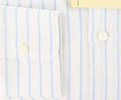 Luigi Borrelli Light Blue Striped Shirt - Slim - 16/41