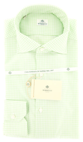 Luigi Borrelli Green Shirt – Size: 15.5 US / 39 EU