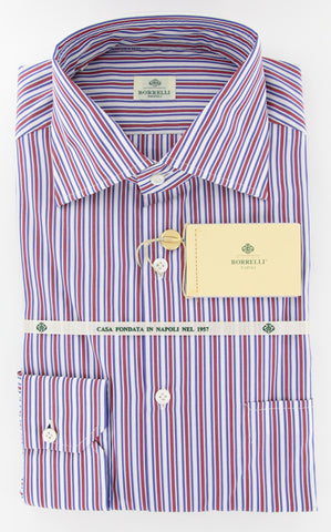 Luigi Borrelli Red Shirt – Size: 15.75 US / 40 EU