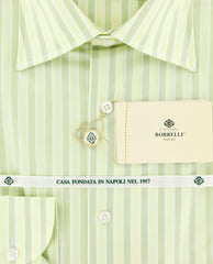 Luigi Borrelli Green Shirt 15.75/40