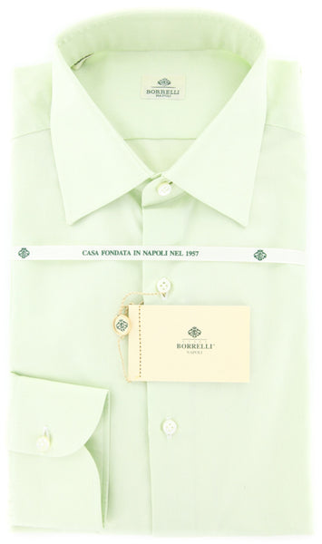 Luigi Borrelli Light Green Solid Shirt - Slim - (GB7742) - Parent
