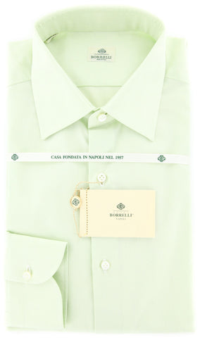 Luigi Borrelli Light Green Shirt - Slim