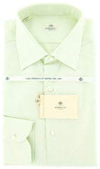Luigi Borrelli Light Green Solid Shirt - Slim - (GB7742) - Parent