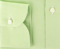 Luigi Borrelli Green Solid Shirt - Slim - 15.75/40 - (DR1268HENRY)