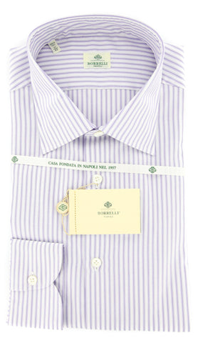 Luigi Borrelli Lavender Purple Shirt – Size: 17 US / 43 EU