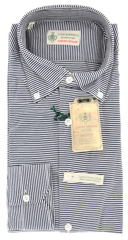 Luigi Borrelli Navy Blue Shirt – Size: M US / M EU