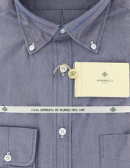 Luigi Borrelli Blue Shirt S/S