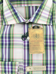 Luigi Borrelli Green Plaid Shirt - Extra Slim - (GB8682) - Parent