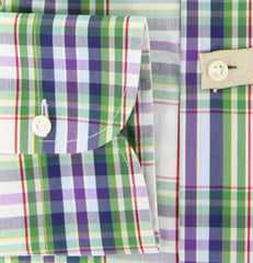 Luigi Borrelli Green Plaid Shirt - Extra Slim - (GB8682) - Parent