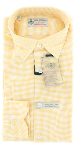 Luigi Borrelli Yellow Shirt – Size: M US / M EU