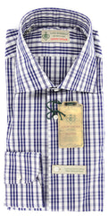 Luigi Borrelli Navy Blue Shirt 15.75/40